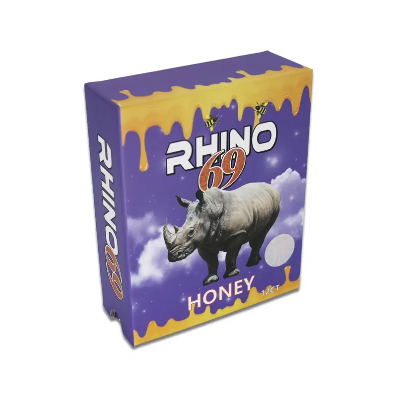 Rhino 69 Honey - Purple Box packaging