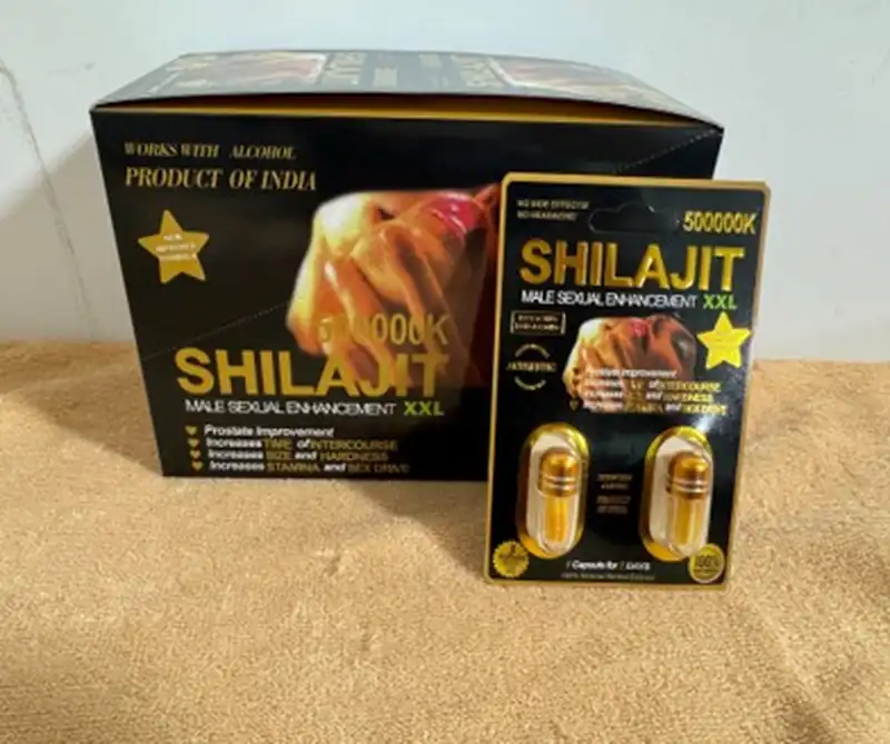 Shilajit - Black & Gold Capsule Pack packaging